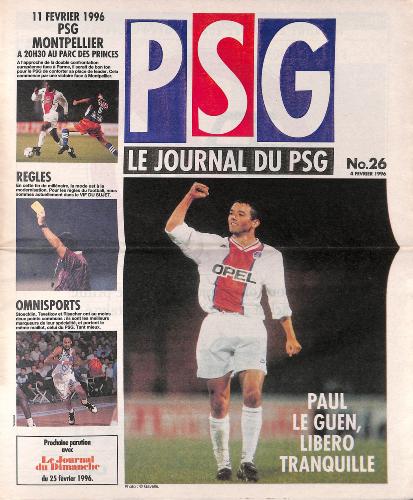 Le journal du PSG N°26 du 4 février 1996