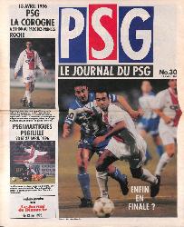 Le journal du PSG N°30 du 14 avril 1996