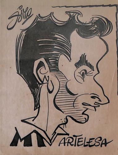 Caricature originale de Marcel ARTELESA (AS MONACO)