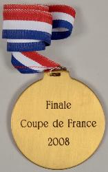 MÉDAILLE FÉDÉRATION FFHG DE LA COUPE DE FRANCE 2008