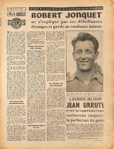 BUT ET CLUB LE MIROIR DES SPORTS SUPPLÉMENT AU N°458 DU 10 MAI 1954