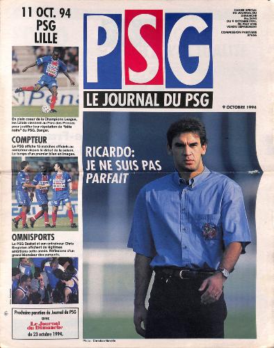 Le journal du PSG N°5 du 9 octobre 1994