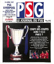 Le journal du PSG N°45 du 6 avril 1997