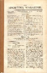 LIVRE « THE SPORTING MAGAZINE » NOVEMBER, 1811 (VOL. XXXIX)