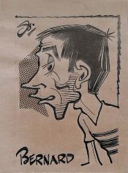 Caricature originale de Michel BERNARD (FR) Athlétisme