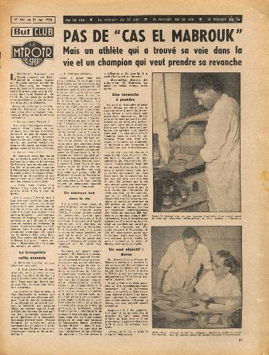 BUT ET CLUB LE MIROIR DES SPORTS SUPPLÉMENT AU N°461 DU 31 MAI 1954