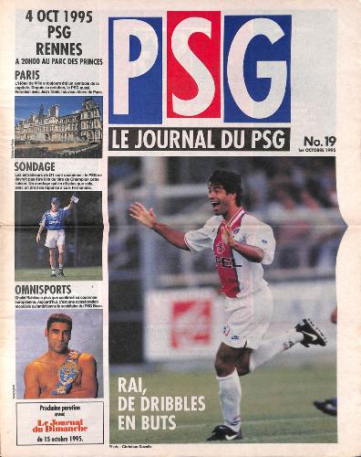 Le journal du PSG N°19 du 1 octobre 1995