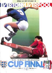 PROGRAMME OFFICIEL FINALE FA CUP EVERTON FC VS LIVERPOOL FC DU 10 MAI 1986