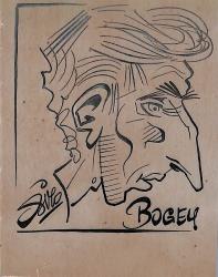 Caricature originale de Robert BOGEY (FR) Athlétisme