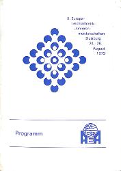 ENSEMBLE DE 3 PROGRAMMES OFFICIELS CHAMPIONNAT D'EUROPE JUNIOR ATHLÉTISME 1973
