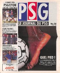 Le journal du PSG N°28 du 10 mars 1996