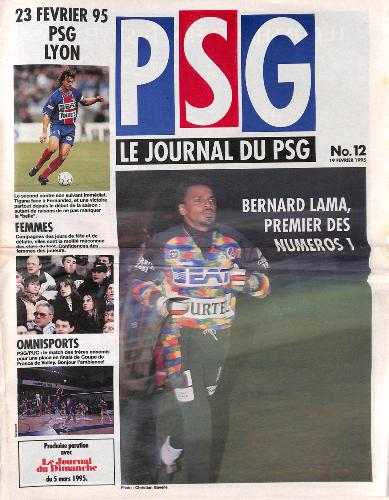 Le journal du PSG N°12 du 19 février 1995
