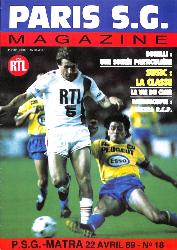 Magazine du Paris S.G. N°18 du 22 avril 1989