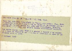 PHOTO ORIGINALE DE PRESSE DE ROUX ET BALLARIN DU 4 OCTOBRE 1960