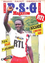 Magazine Paris Saint-Germain N°4 du 29 août 1986