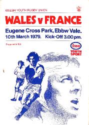 Programme officiel du match Pays de Galles vs France du 10 mars 1979