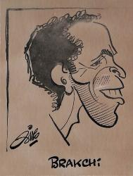 Caricature originale d'Ali BRAKCHI (FR) Athlétisme