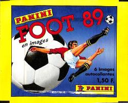 POCHETTE ALBUM PANINI FOOTBALL 89