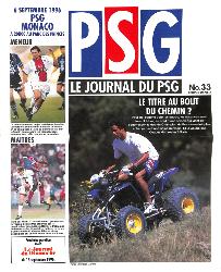 Le journal du PSG N°33 Édition Spéciale de septembre 1996