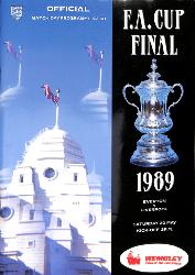 PROGRAMME OFFICIEL FINALE FA CUP LIVERPOOL FC VS EVERTON FC DU 20 MAI 1989