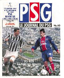 Le journal du PSG N°40 du 12 janvier 1997