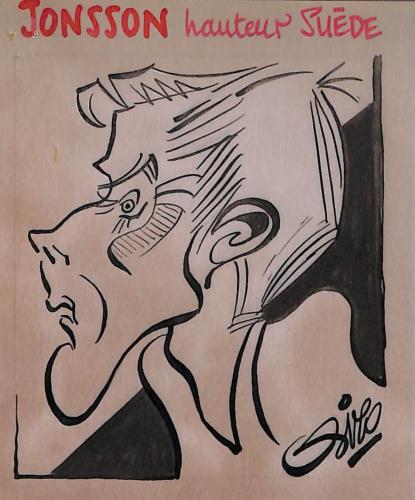 Caricature originale de JONSSON (SUE) Athlétisme (à déterminer)