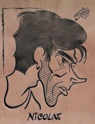 Caricature originale de Claude NICOLAS (FR) Athlétisme