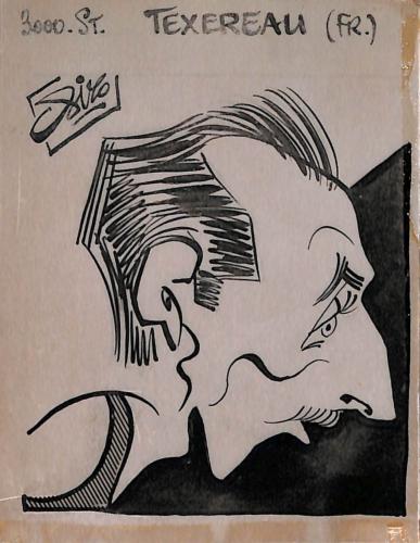 Caricature originale de Guy TEXEREAU (FR) Athlétisme