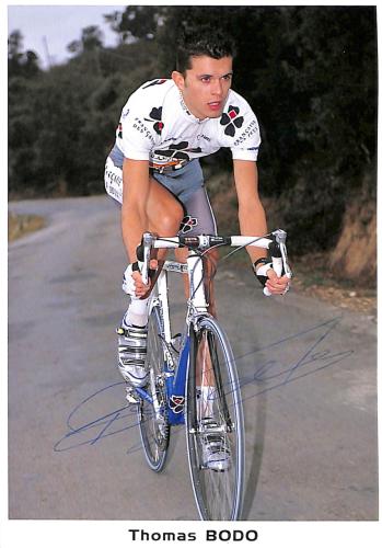 CARTE PHOTO DE THOMAS BODO AUTOGRAPHIÉE