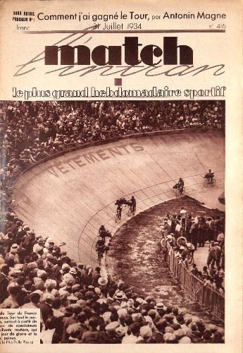 MATCH L'INTRAN N°416 DU 31 JUILLET 1934