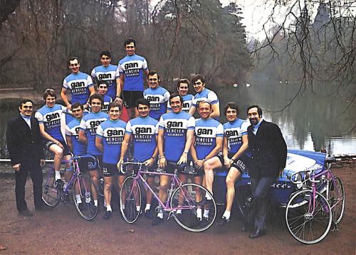 ENSEMBLE DE 7 CARTES PHOTO DE L'ÉQUIPE GAN-MERCIER