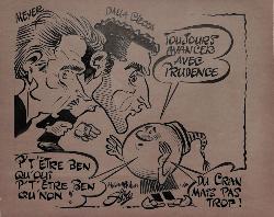 CARICATURE ORIGINALE DE MEYER ET DALLA CIECA (ROUEN)