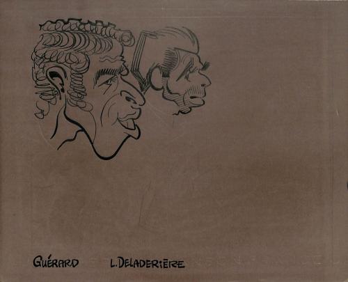 CARICATURE ORIGINALE DE GUÉRARD ET DELADÉRIÈRE (MULHOUSE)