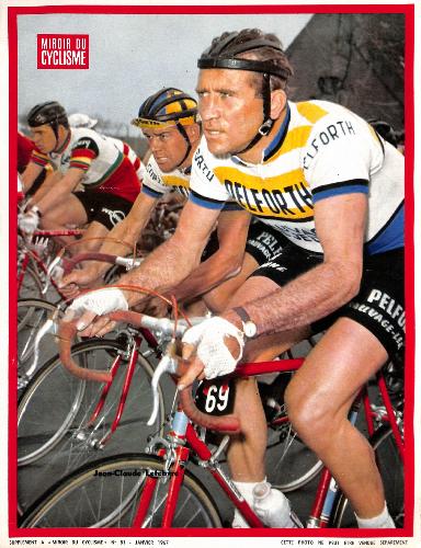 PHOTO DE JEAN-CLAUDE LEFEBVRE SUPPLÉMENT DU MIROIR DU CYCLISME 1967