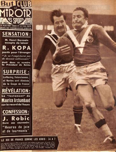 BUT ET CLUB LE MIROIR DES SPORTS N°549 DU 9 JANVIER 1956