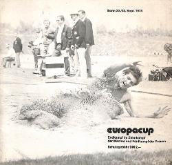 PROGRAMME OFFICIEL COUPE D'EUROPE ATHLÉTISME 1973