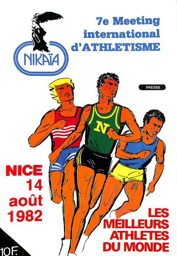 PROGRAMME OFFICIEL 7E MEETING INTERNATIONAL ATHLÉTISME 1982