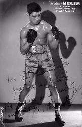 Carte photo dédicacée par «Moustique» Meslem.