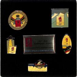 COFFRET DE 5 PIN'S OFFICIELS ALBERTVILLE 1992