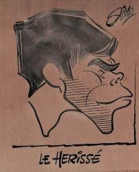 Caricature originale de Christian LE HERISSÉ (FR) Athlétisme