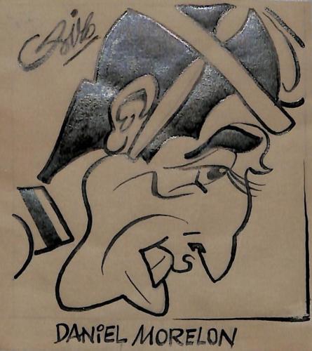 Caricature originale de Daniel MORELON (FR)