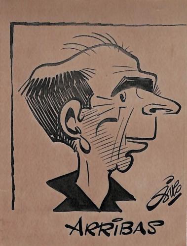 Caricature originale de José ARRIBAS (FC NANTES)
