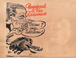 CARICATURE ORIGINALE DE JEAN-PAUL CHRÉTIEN (CS SEDAN ARDENNES)