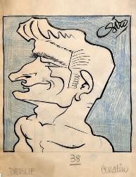 Caricature originale de Jean DEBUF (FR)