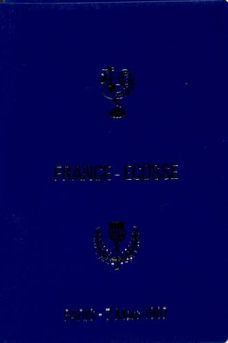 Programme officiel VIP du match France vs Écosse du 7 mars 1987