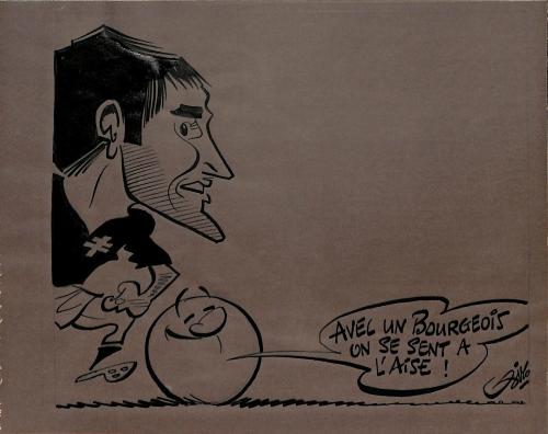 CARICATURE ORIGINALE DE DANIEL BOURGEOIS