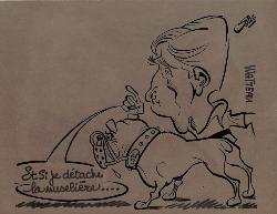 CARICATURE ORIGINALE DE MICHEL WATTEAU