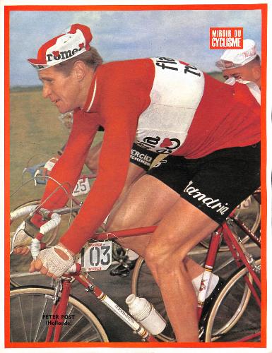 PHOTO DE PETER POST SUPPLÉMENT DU MIROIR DU CYCLISME 1965