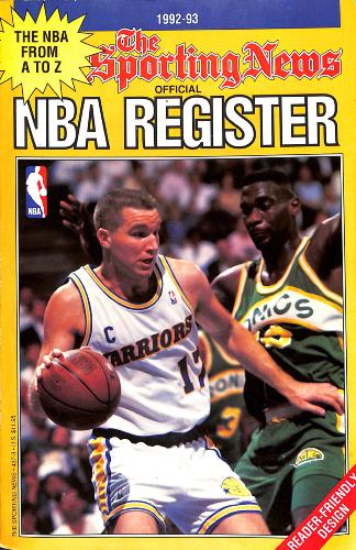 THE SPORTING NEWS OFFICIAL NBA REGISTRER 1992-93