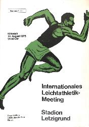 PROGRAMME OFFICIEL MEETING INTERNATIONAL ATHLÉTISME 1975